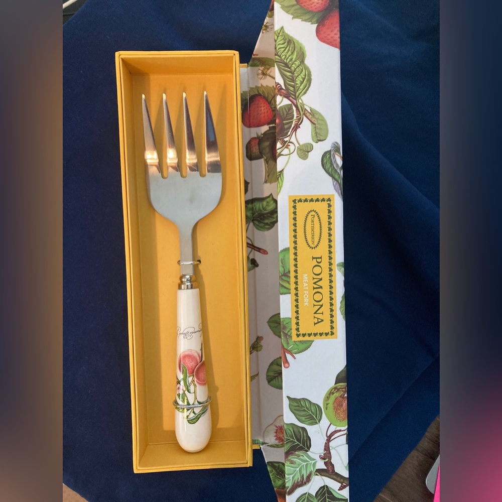 Portmeirion Pomona meat fork in gift box